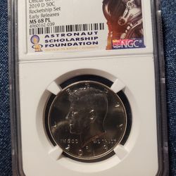 51SX250 RARE GRADE 2019 D KENNEDY HALF MS68 PL