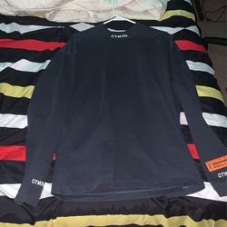 Heron Preston Mock Neck Longsleeve Navy Blue