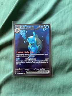 Blastoise 151 full art very good condition