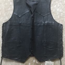 Leather Vest NWT
