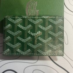 Goyard Mini Wallet Green