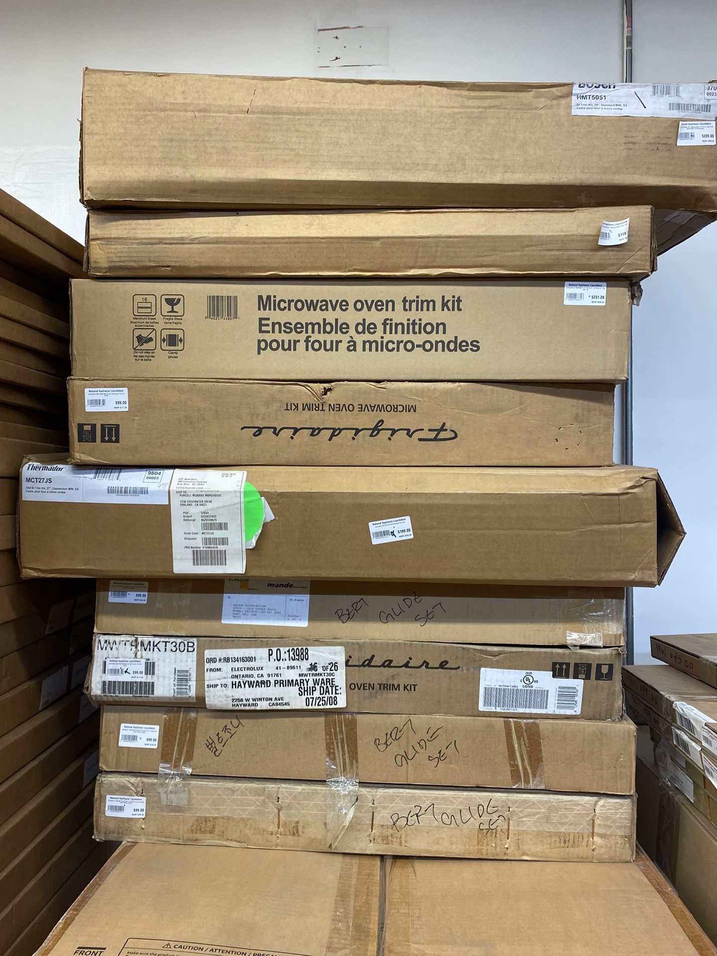 Microwave trim kits - different brands/models Starting at $79