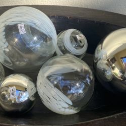Hand Blown Glass Spheres (price in description)