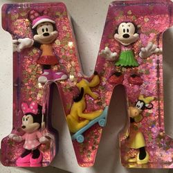 Letters made with epoxy