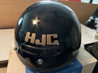 Motorcycle half helmet and gloves sold separately