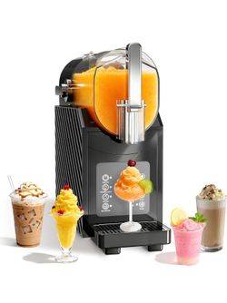 Erivess 88oz Slushie Machine for Home - No Ice Needed Slushy Maker with Self-Cleaning, Professional Frozen Drink Maker, Ice Cream & Smoothie Machine f