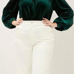 Green Velvet Bodysuit