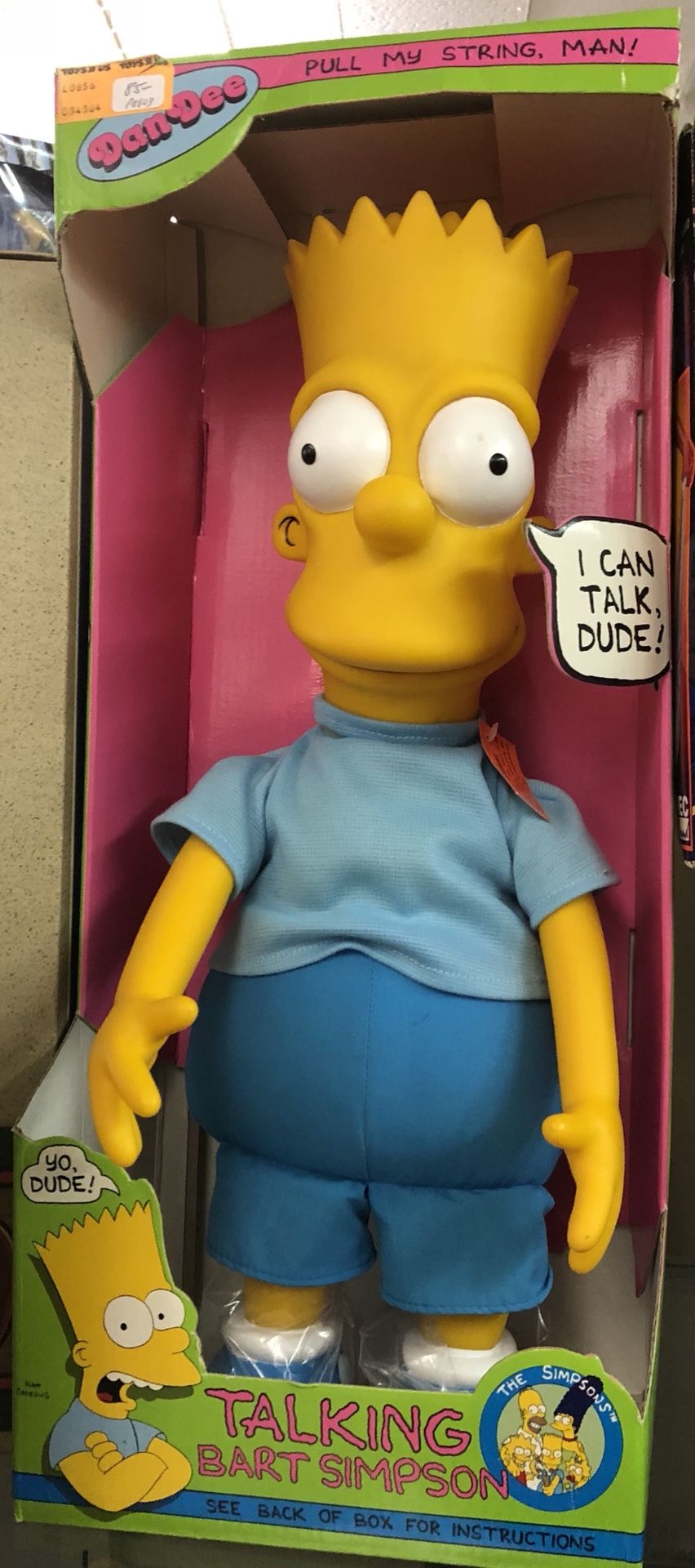 Talking 18” Bart Simpson doll - 1990 Dan Dee