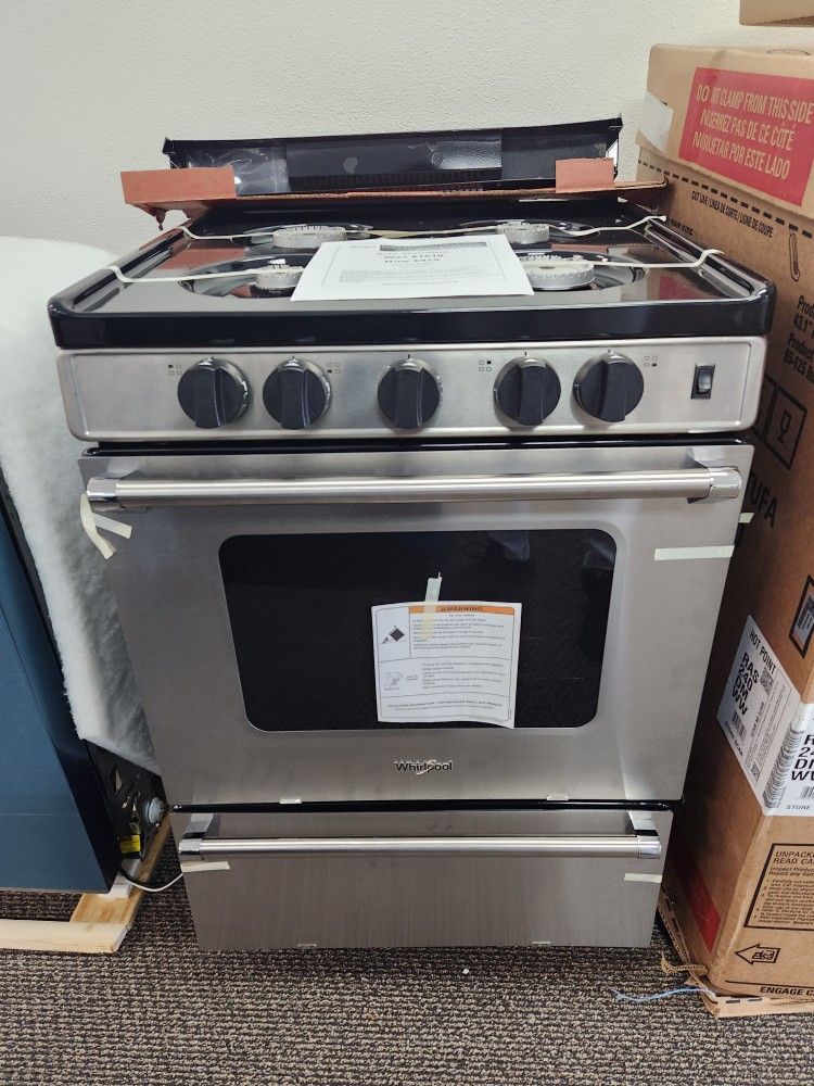 3.0 Cu.ft Gas Range with Sealed Burners in
Stainless Steel