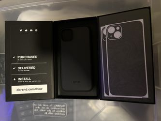 Dbrand iPhone 15 Plus Obsidian Phone Case + Screen Protector