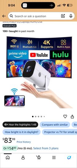 Portable Projector NEW
