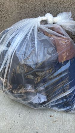 Bag of jackets and sweaters