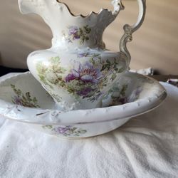 Antique Pitcher And Wash Basin