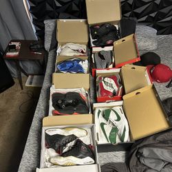Lot Of Jordan And Nike Shoes