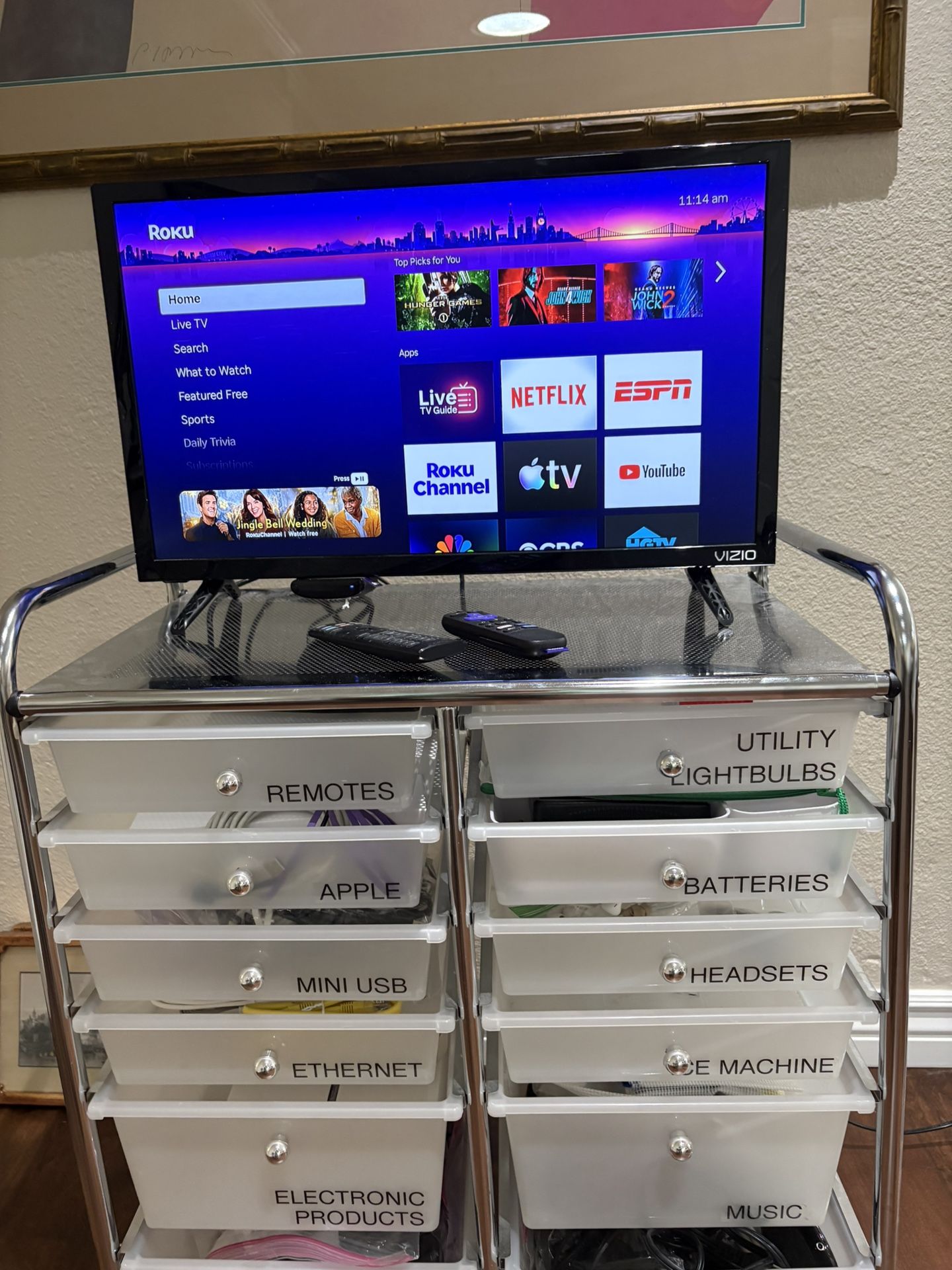 VIZIO 24” TV with Roku