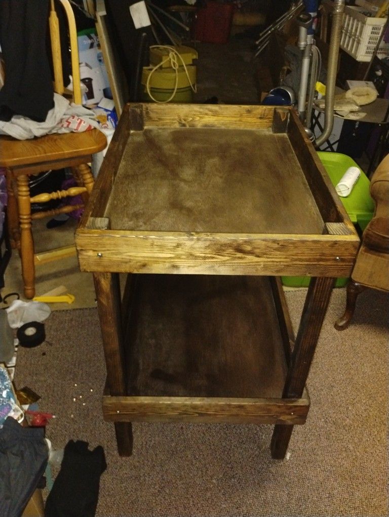 Wooden. Stand  Could Be A   baby  Changing Station Or What Ever , 