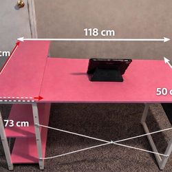 Pink desk
