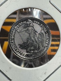 2026 1/10 oz Silver Britannia .999 Fine Silver – King Charles III