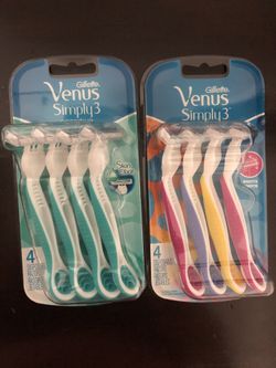 Gillette Venus simply 3 disposables 4 razors $3.5