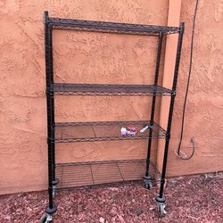 Metal shelf rack