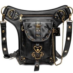 Leather  Gothic  PunkRock  Motorcycle Bag