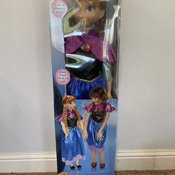 Disney Frozen My Size Anna 38" Life Size Barbie Type Doll over 3 feet NEW 2015