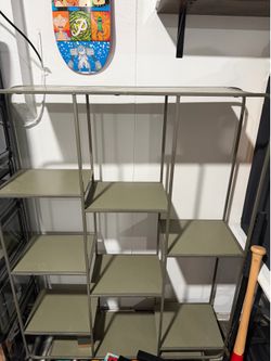 Metal display shelf
