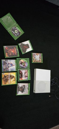 XBOX ONE S $120 OBO NO CONTROLLER .8 GAMES