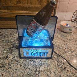 Vintage 1980s Bud Lite Bar Light 