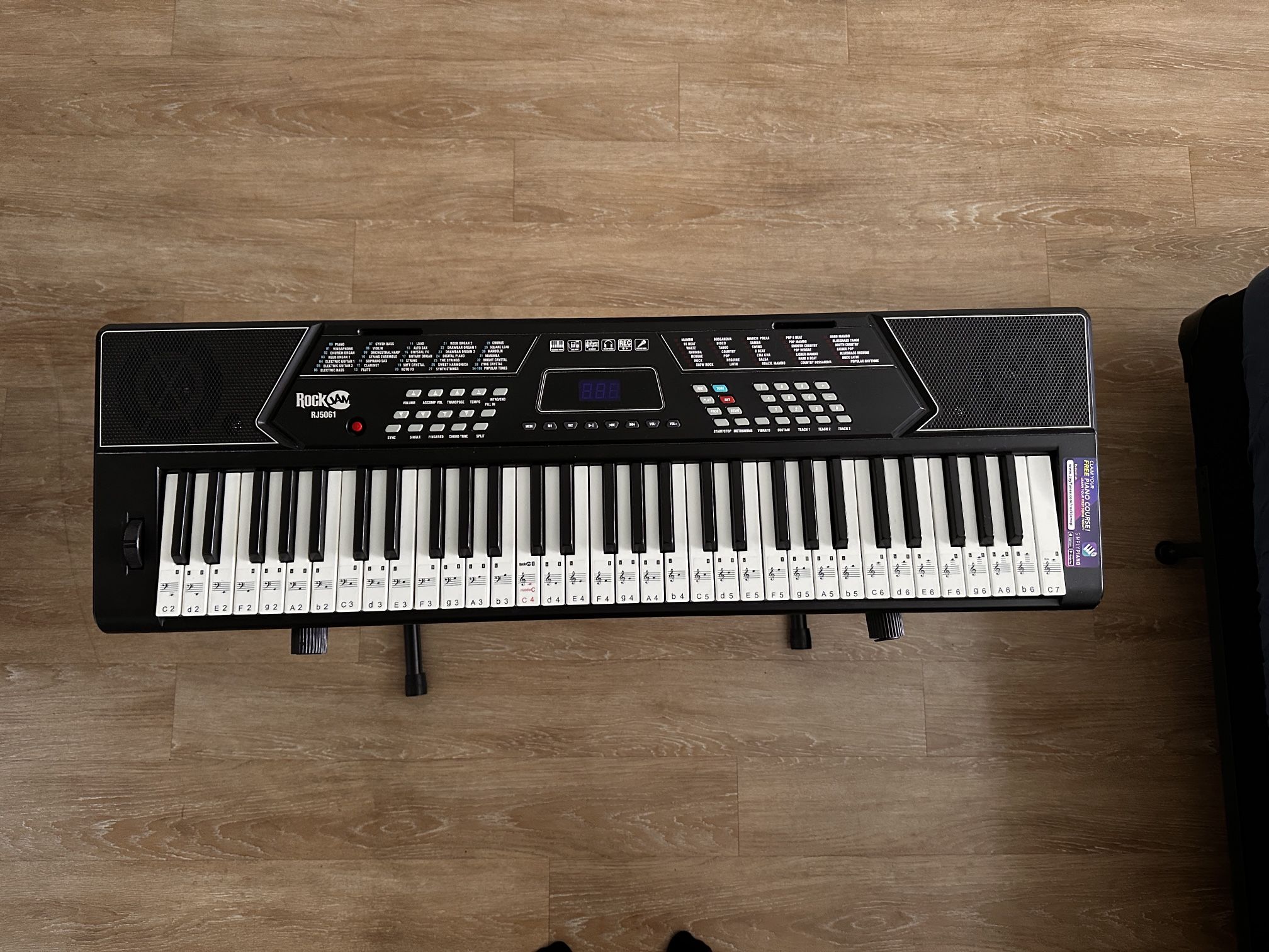 RockJam RJ5061 electronic keyboard + Base