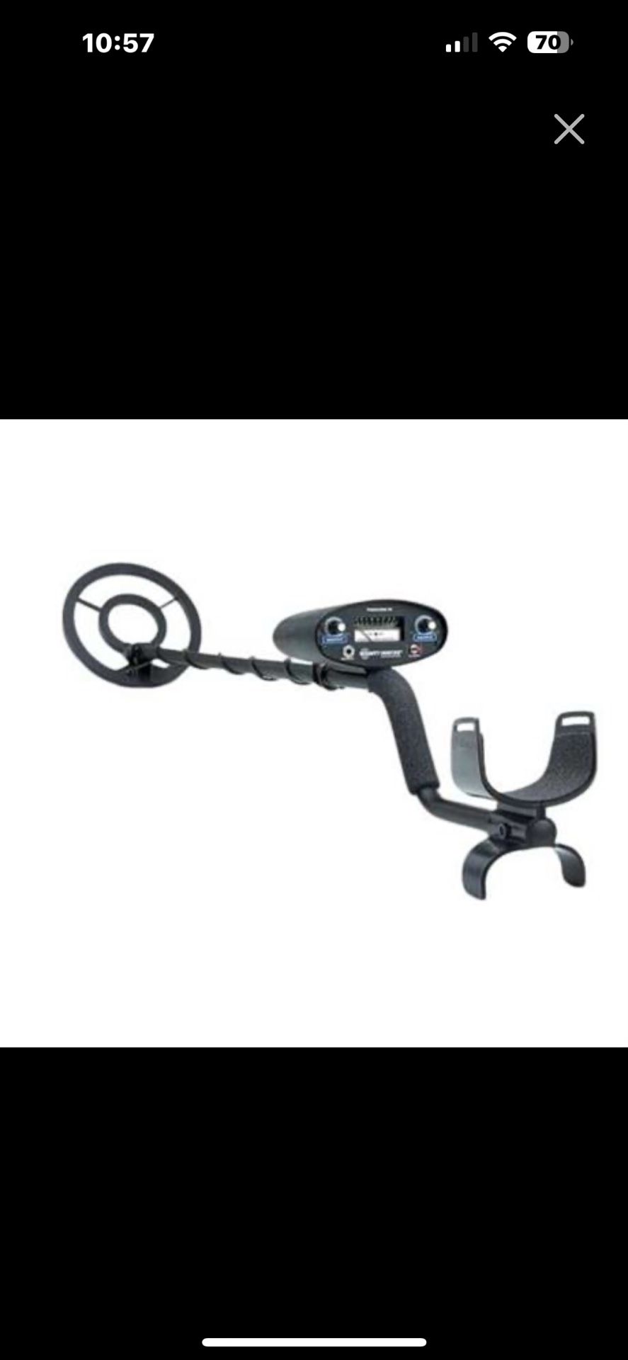Bounty Hunter TK4 Tracker IV Metal Detector with 8-inch Waterproof Coil