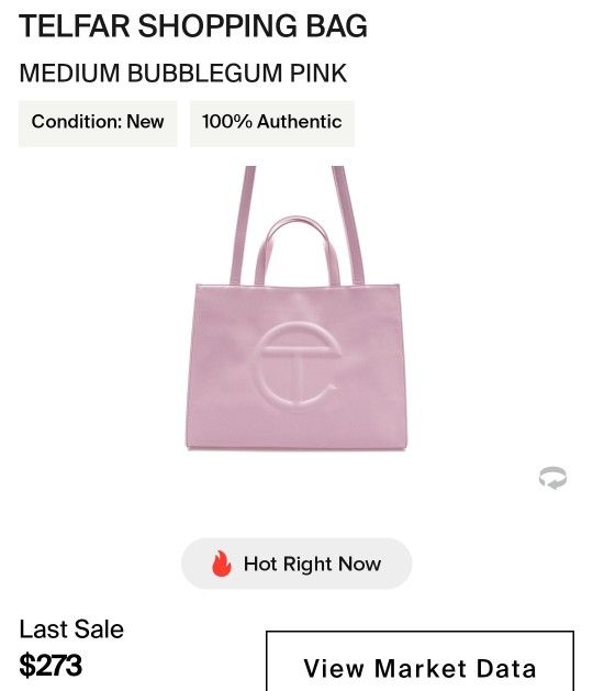 LARGE Bubblegum Pink Telfar Bag for Sale in Chicago, IL - OfferUp