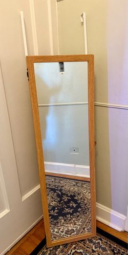 Over the Door Mirror Jewelry Cabinet