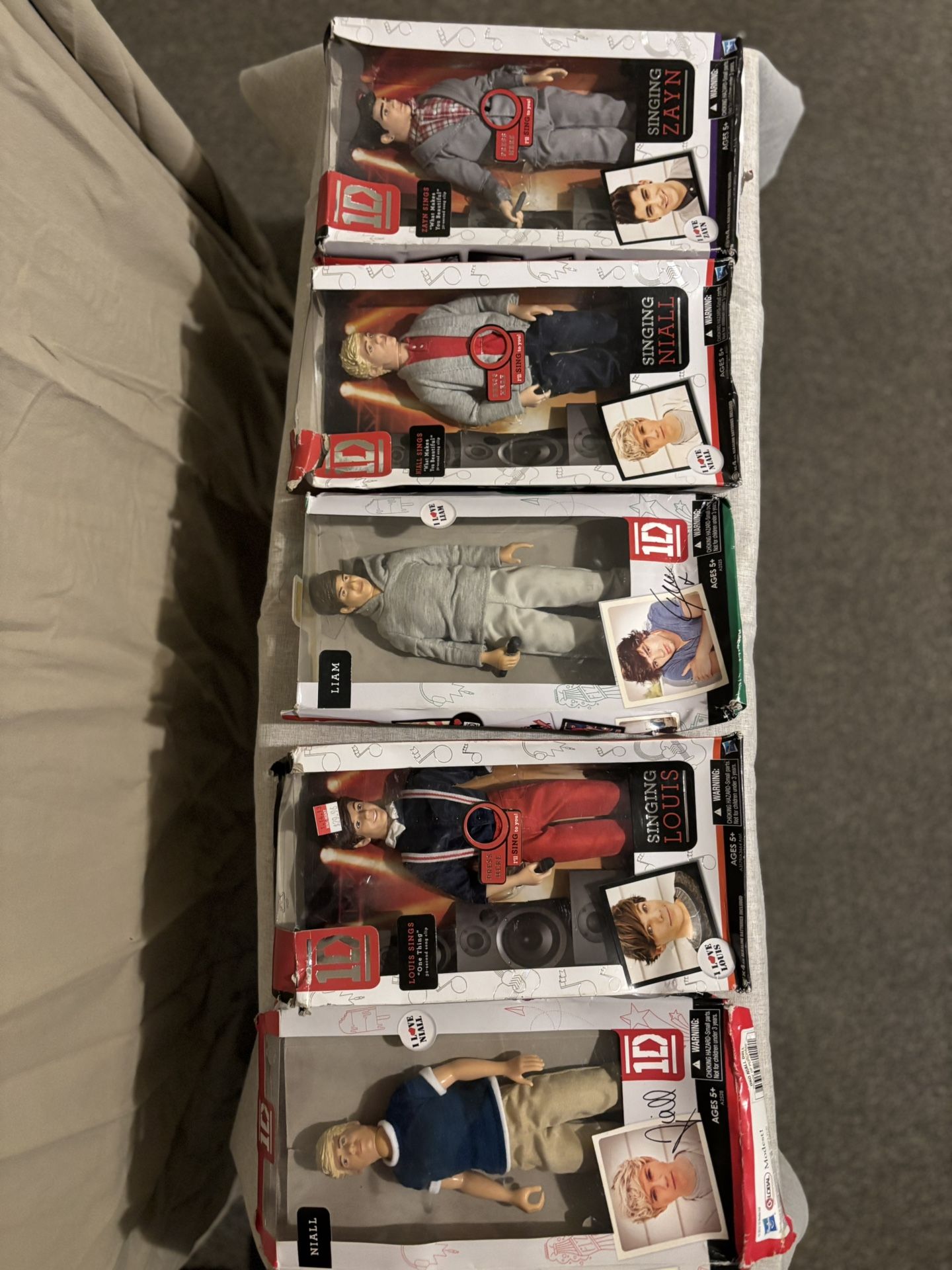 Hasbro One direction singing dolls.