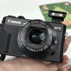 Canon PowerShot G7 X Mark lI 20MP Digital Camera w/SD Card, Battery 