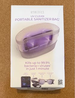 HoMedics UV-Clean Portable Sanitizer Bag, Grey