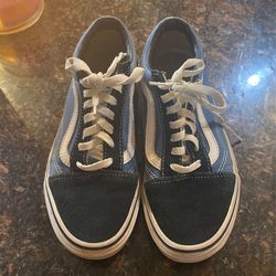 Navy Blue Suede Vans