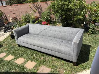 Mitchell Gold Bob Williams Kennedy Gray Sofa Couch