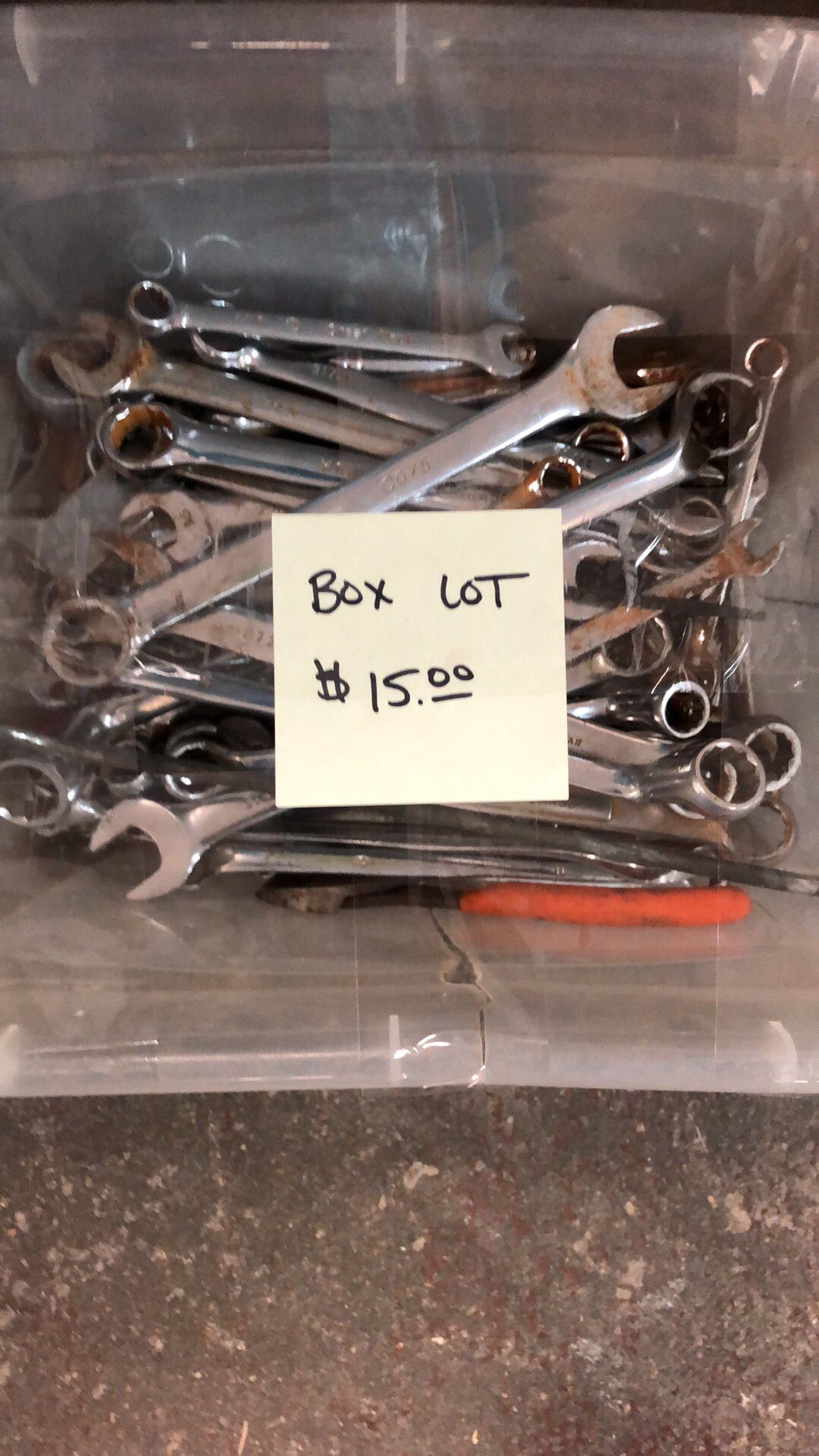 Box lot of tools available