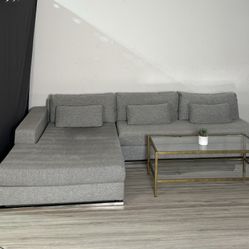 Free Delivery 🚚 Grey Orren Ellis Sectional 