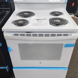 30 in. 4 Burner Element Free-Standing Electric Range in White