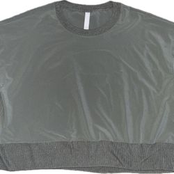 ATHLETA Zephyr Crop Top in Poseidon Olive Size XL