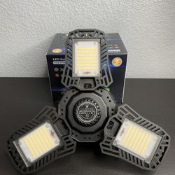 LED Garage Lights 3 leaves-1 Pack