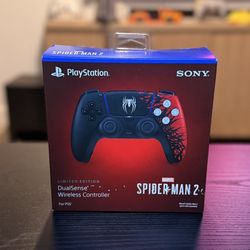 Sealed Marvel’s Spider-Man 2 Limited Edition DualSense PS5 Controller – Symbiote Design