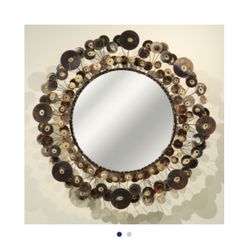 Raindrops Metal sculpture Mirror