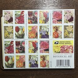 50 flower stamps