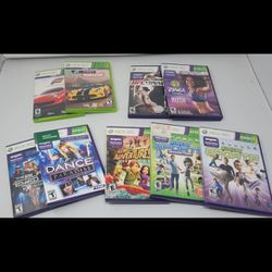 Xbox 360 kinect game Lot