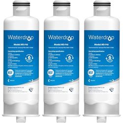 Waterdrop DA97-17376B Replacement for Samsung® HAF-QIN/EXP, DA97-08006C, RF28R7201SR, RF28R7351SG, WD-F45, Refrigerator Water Filter, 3 Filters