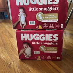NB And Size 1 Huggies Smugglers Diapers 