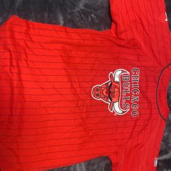 Vintage 90s Chicago Bulls Baseball Jersey Size Medium